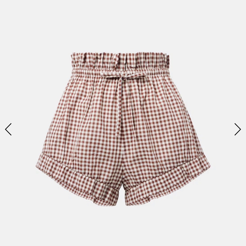 NWT Posse Callie Gingham Shorts